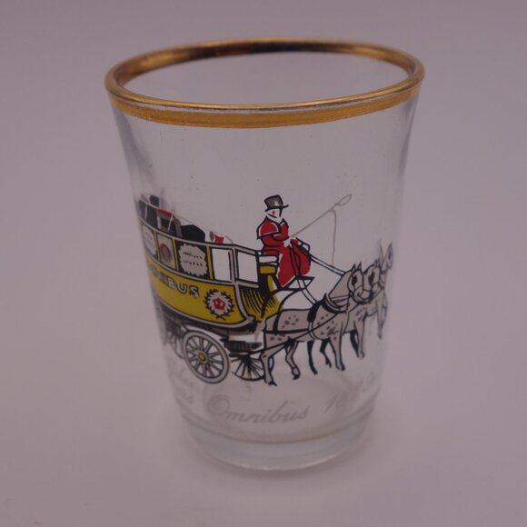 Set of Six Shillibeer Omnibus Hancocks Steam Coach London Omnibus Shot Glasses - Picture 2 of 14